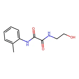 N-(2-hydroxyethyl)-N'-(2-methylphenyl)ethanediamide structure