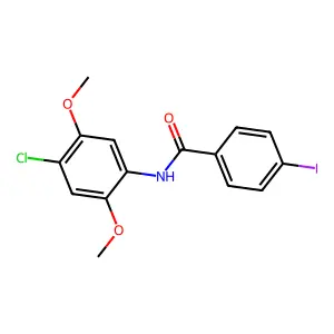 N-(4-chloro-2,5-dimethoxyphenyl)-4-iodobenzamide structure