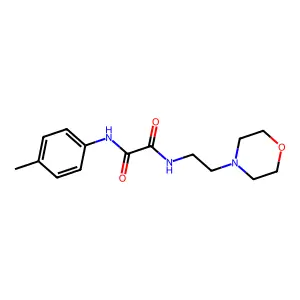 N'-(4-methylphenyl)-N-(2-morpholin-4-ylethyl)oxamide structure