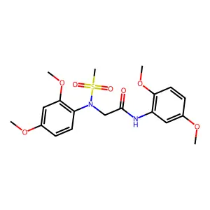 2-[2,4-dimethoxy(methylsulfonyl)anilino]-N-(2,5-dimethoxyphenyl)acetamide structure