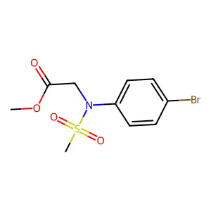 Methyl N-(4-bromophenyl)-N-(methylsulfonyl)glycinate structure