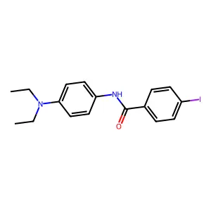 N-[4-(diethylamino)phenyl]-4-iodobenzamide structure