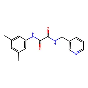N'-(3,5-dimethylphenyl)-N-(pyridin-3-ylmethyl)oxamide structure