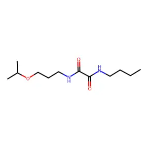 N-butyl-N'-(3-propan-2-yloxypropyl)oxamide structure