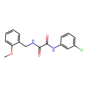 N-(3-chlorophenyl)-N'-(2-methoxybenzyl)ethanediamide structure