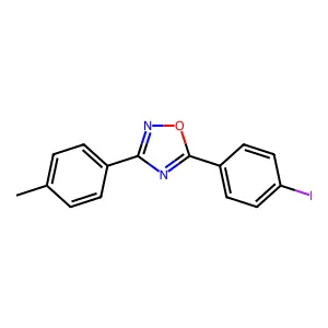 5-(4-Iodophenyl)-3-(4-methylphenyl)-1,2,4-oxadiazole structure