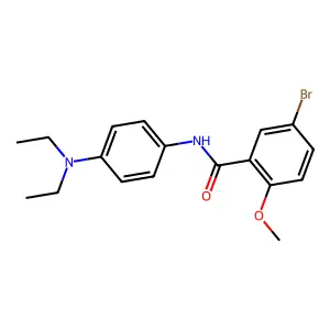 5-bromo-N-[4-(diethylamino)phenyl]-2-methoxybenzamide structure