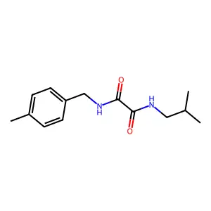 N-(4-methylbenzyl)-N'-(2-methylpropyl)ethanediamide structure