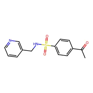 4-Acetyl-N-pyridin-3-ylmethyl-benzenesulfonamide structure