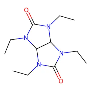 1,3,4,6-tetraethyltetrahydroimidazo[4,5-d]imidazole-2,5(1H,3H)-dione structure