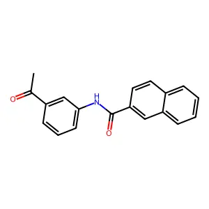 N-(3-acetylphenyl)-2-naphthalenecarboxamide structure