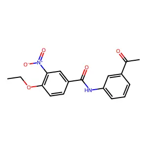 N-(3-acetylphenyl)-4-ethoxy-3-nitrobenzamide structure