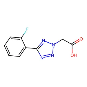 [5-(2-Fluoro-phenyl)-tetrazol-2-yl]-acetic acid structure
