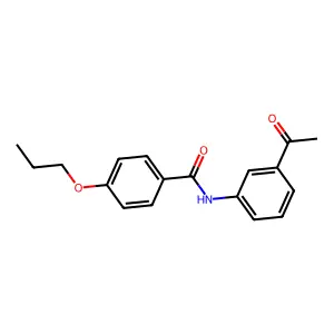N-(3-acetylphenyl)-4-propoxybenzamide structure