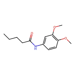 N-(3,4-dimethoxyphenyl)pentanamide structure