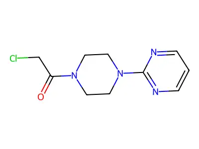2-Chloro-1-(4-(pyrimidin-2-yl)piperazin-1-yl)ethan-1-one structure