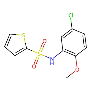 N-(5-chloro-2-methoxyphenyl)thiophene-2-sulfonamide structure