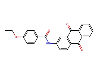 N-(9,10-dioxoanthracen-2-yl)-4-ethoxybenzamide structure