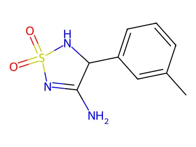 4-(3-Methylphenyl)-1,2,5-thiadiazolidin-3-imine 1,1-dioxide structure