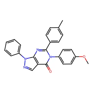 5-(4-Methoxyphenyl)-6-(4-methylphenyl)-1-phenylpyrazolo[3,4-d]pyrimidin-4-one structure