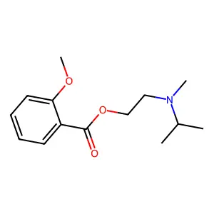 2-[Methyl(propan-2-yl)amino]ethyl 2-methoxybenzoate structure