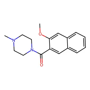 (3-Methoxynaphthalen-2-yl)(4-methylpiperazin-1-yl)methanone structure