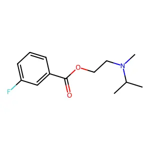 2-(Isopropyl(methyl)amino)ethyl 3-fluorobenzoate structure