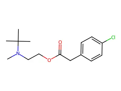 2-[Tert-butyl(methyl)amino]ethyl (4-chlorophenyl)acetate structure