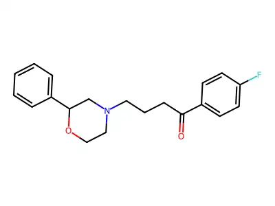 1-(4-Fluorophenyl)-4-(2-phenylmorpholin-4-yl)butan-1-one structure