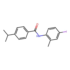 N-(4-iodo-2-methylphenyl)-4-propan-2-ylbenzamide structure