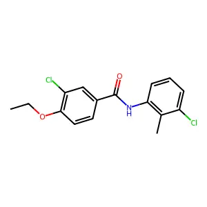 3-chloro-N-(3-chloro-2-methylphenyl)-4-ethoxybenzamide structure