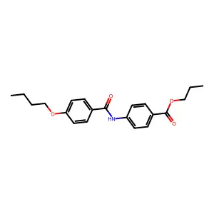 Propyl 4-[(4-butoxybenzoyl)amino]benzoate structure