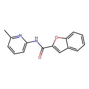 2-Benzofurancarboxamide,N-(6-methyl-2-pyridinyl)-(9CI) structure
