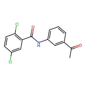 N-(3-acetylphenyl)-2,5-dichlorobenzamide structure