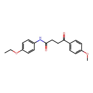 N-(4-ethoxyphenyl)-4-(4-methoxyphenyl)-4-oxobutanamide structure