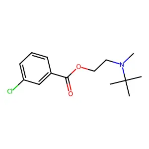 2-[Tert-butyl(methyl)amino]ethyl 3-chlorobenzoate structure