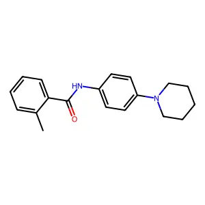 2-methyl-N-(4-piperidin-1-ylphenyl)benzamide structure