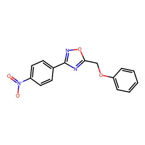 3-(4-Nitrophenyl)-5-(phenoxymethyl)-1,2,4-oxadiazole structure