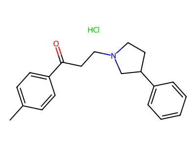 1-(4-methylphenyl)-3-(3-phenylpyrrolidin-1-yl)propan-1-one Hydrochloride structure