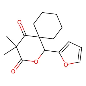 1-(Furan-2-yl)-4,4-dimethyl-2-oxaspiro[5.5]undecane-3,5-dione structure