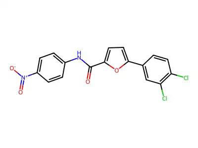 5-(3,4-dichlorophenyl)-N-(4-nitrophenyl)furan-2-carboxamide structure