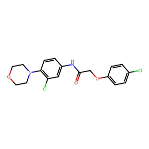N-(3-chloro-4-morpholin-4-ylphenyl)-2-(4-chlorophenoxy)acetamide structure
