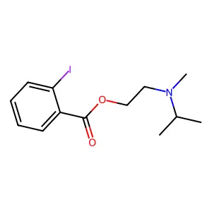 2-[Methyl(propan-2-yl)amino]ethyl 2-iodobenzoate structure