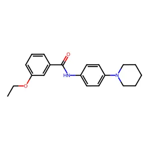 3-ethoxy-N-(4-piperidin-1-ylphenyl)benzamide structure