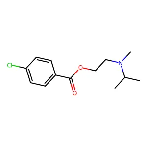 2-[Methyl(propan-2-yl)amino]ethyl 4-chlorobenzoate structure
