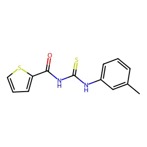 N-[(3-methylphenyl)carbamothioyl]thiophene-2-carboxamide structure
