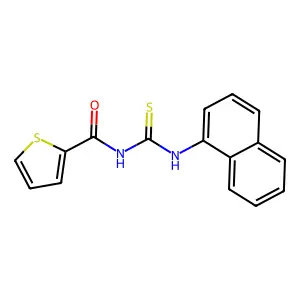 N-(naphthalen-1-ylcarbamothioyl)thiophene-2-carboxamide structure