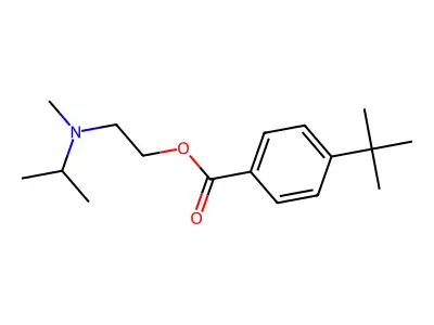 2-[Methyl(propan-2-yl)amino]ethyl 4-tert-butylbenzoate structure