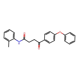 N-(2-methylphenyl)-4-oxo-4-(4-phenoxyphenyl)butanamide structure