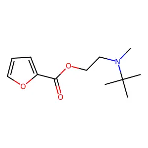 2-[Tert-butyl(methyl)amino]ethyl furan-2-carboxylate structure